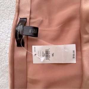 NWT Rose Gold 100% Silk Banana Republic Slip Skirt